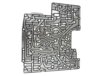6HP19, 6HP26, 6HP32 SONNAX VALVE BODY SEPARATOR PLATE 95740-051